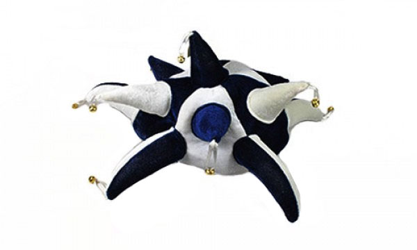 Navy Blue and White Jester Hat